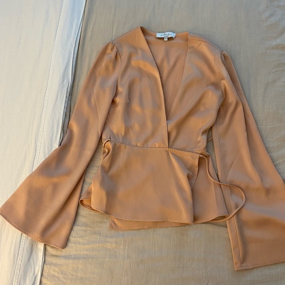 L'Academie Eliot Wrap Blouse (21) - Picture 7 of 7